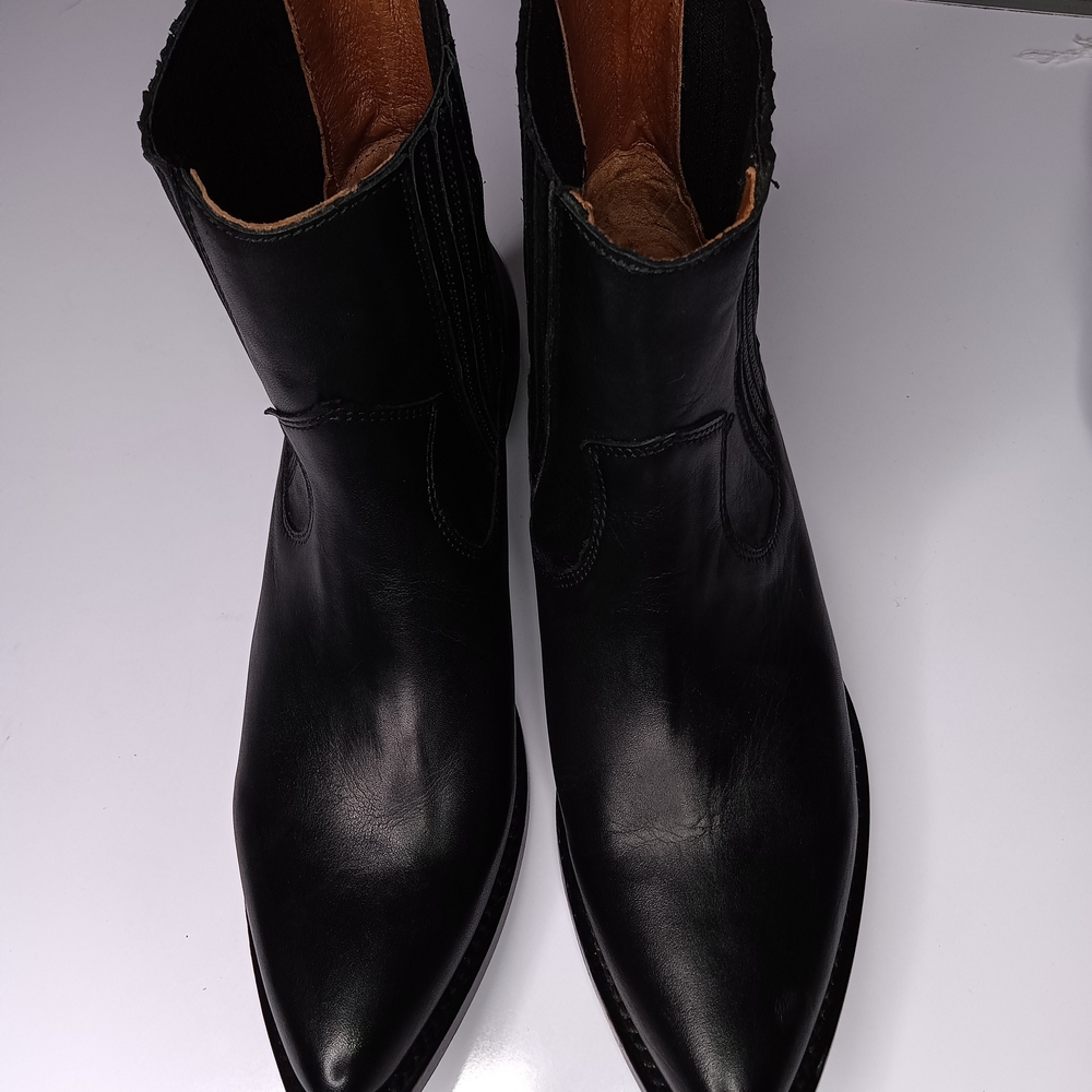 Frye Black Ankle Booties Premium Leather